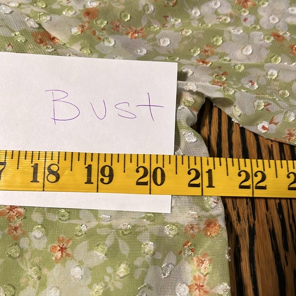 Cato boHo top pastel green size large - Picture 9 of 15